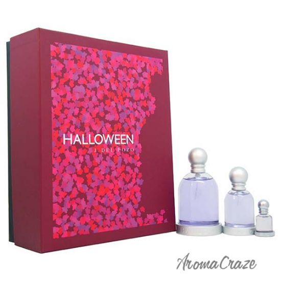 Picture of Halloween by J. Del Pozo for Women - 3 Pc Gift Set 3.4oz EDT Spray, 1oz EDT Spray, 0.15oz EDT Splash